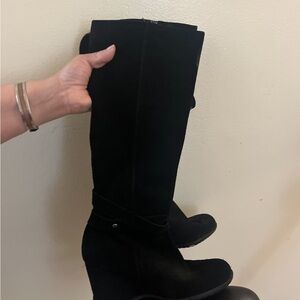 Cole Haan Black Heeled Boots
